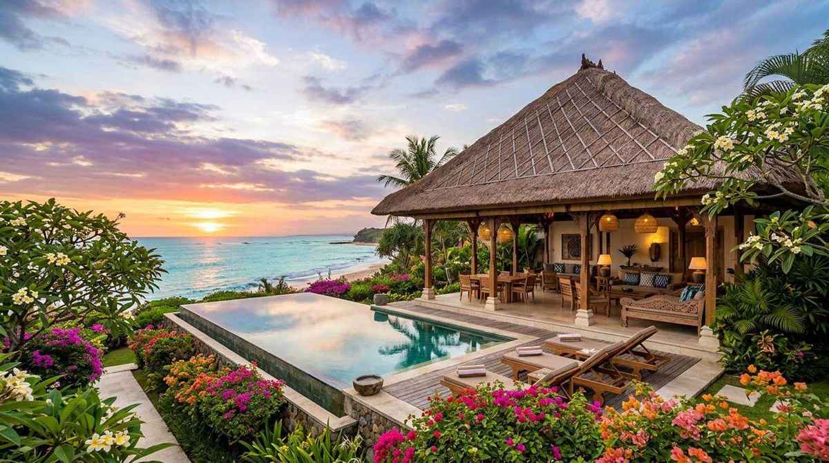 Beachfront land for investment overlooking turquoise water, Rote Island